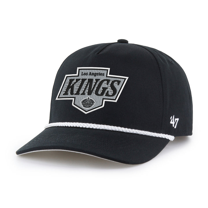 LA Kings '47 Primary Logo Rope Hitch Black Snapback Hat