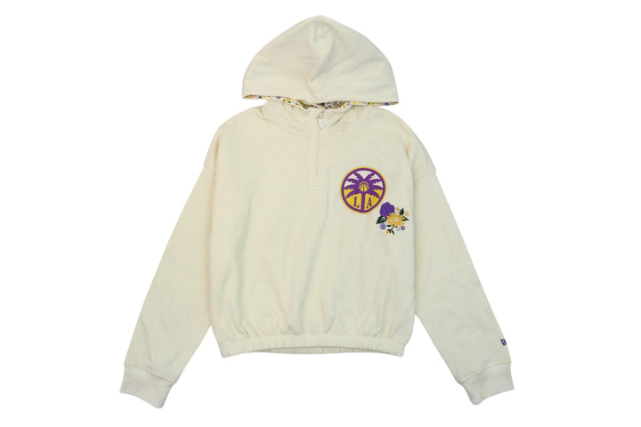 LA Sparks New Era Cream Women's Glam Flower Pullover