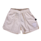 Kings Women's Mitchell & Ness Dune Jump Shot Shield Logo Cream Shorts