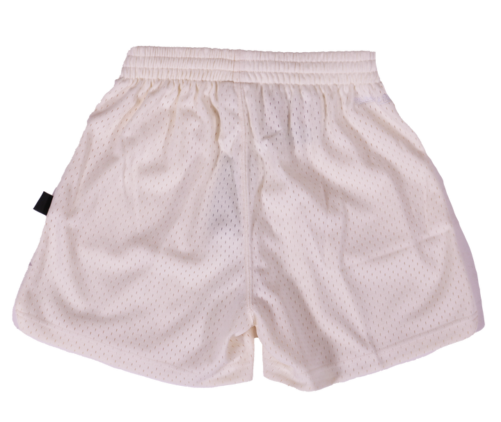 LA Kings Women's Mitchell & Ness Dune Jump Shot Shield Logo Cream Shorts