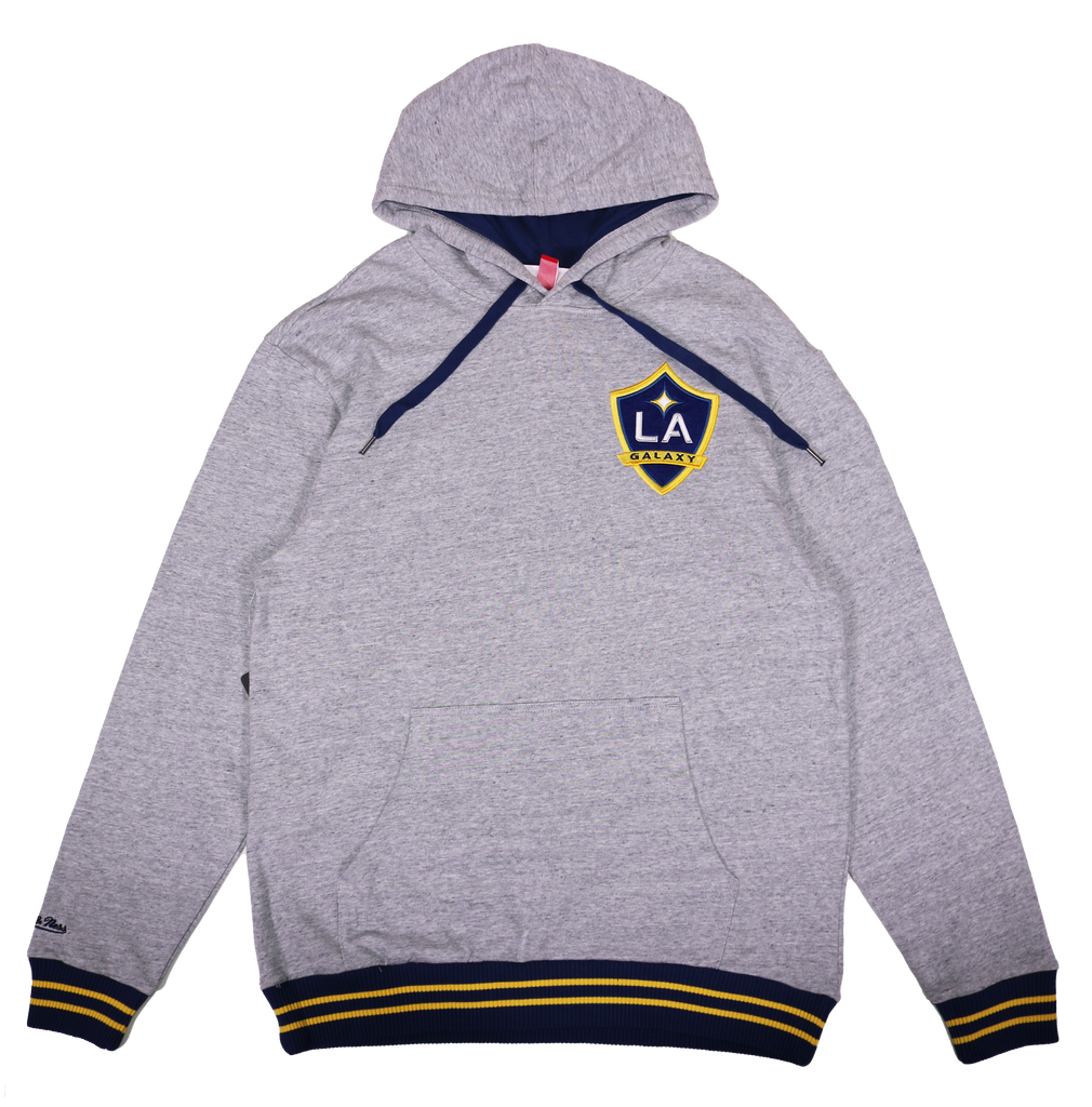 LA Galaxy Mitchell Ness MLS Classic French Terry Grey Hoodie