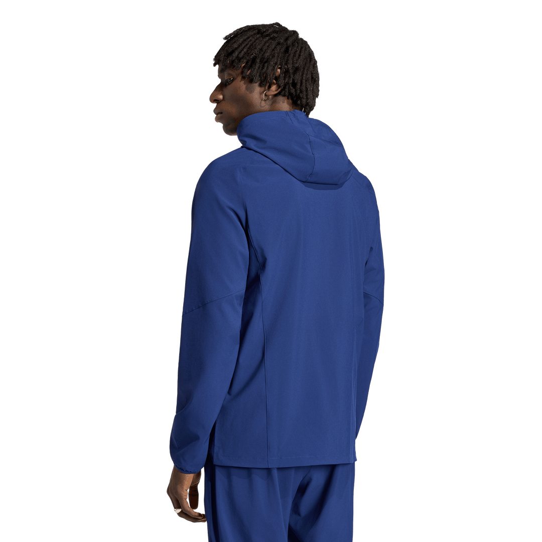 LA Galaxy 2026 adidas Tiro Travel Full Zip Windbreaker Navy Jacket LA Galaxy 2026 adidas Tiro Travel Full Zip Windbreaker Navy Jacket