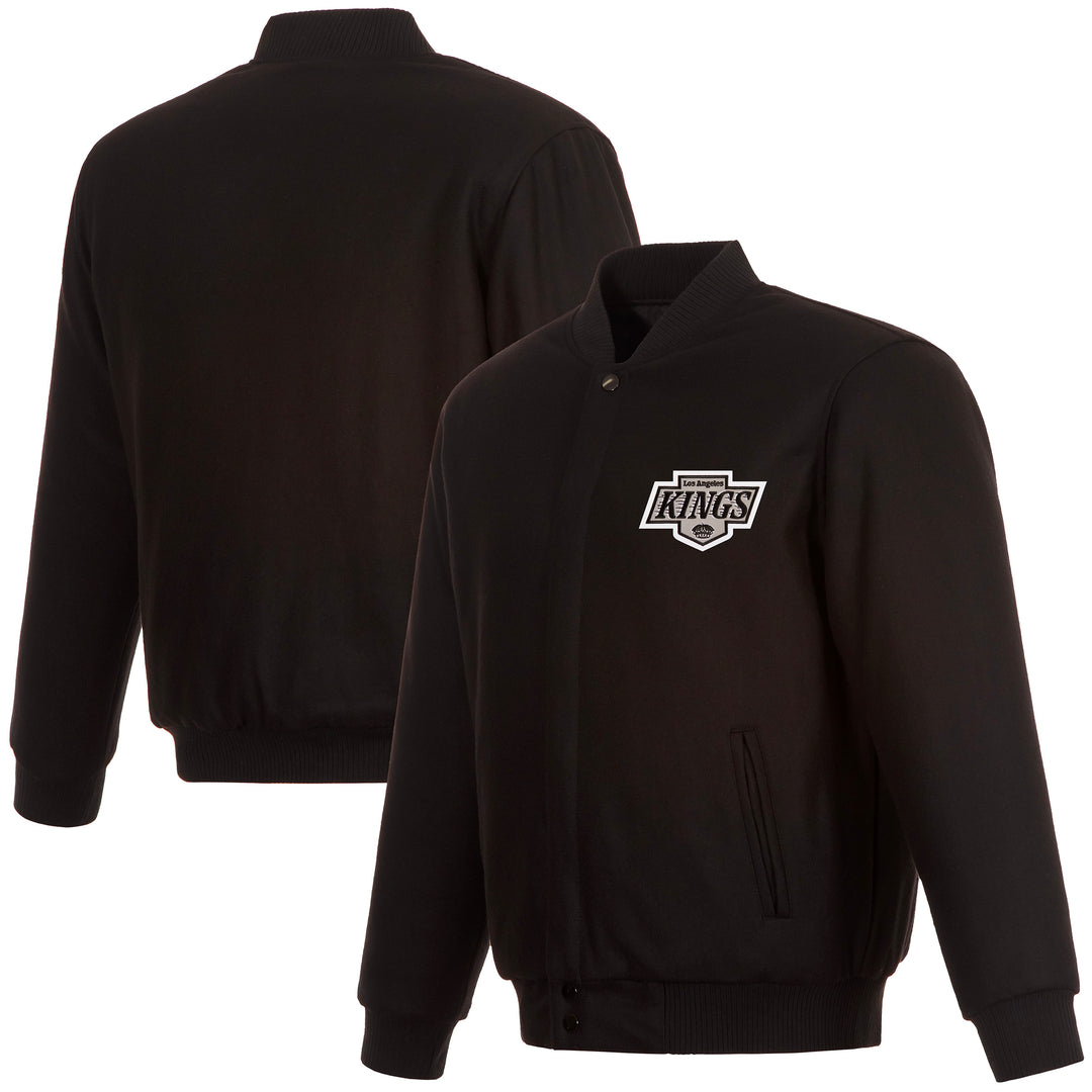 LA Kings JH Design Front Logo All Wool Black Jacket