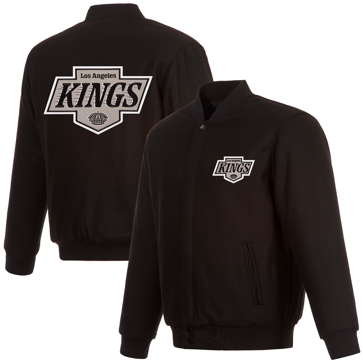 Kings JH Design All Wool Black Jacket