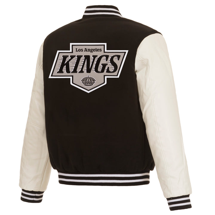 LA Kings JH Design Fleece Reversible Black/White Jacket