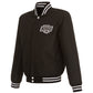Kings JH Design Front Logo Fleece Reversible Black/White Jacket