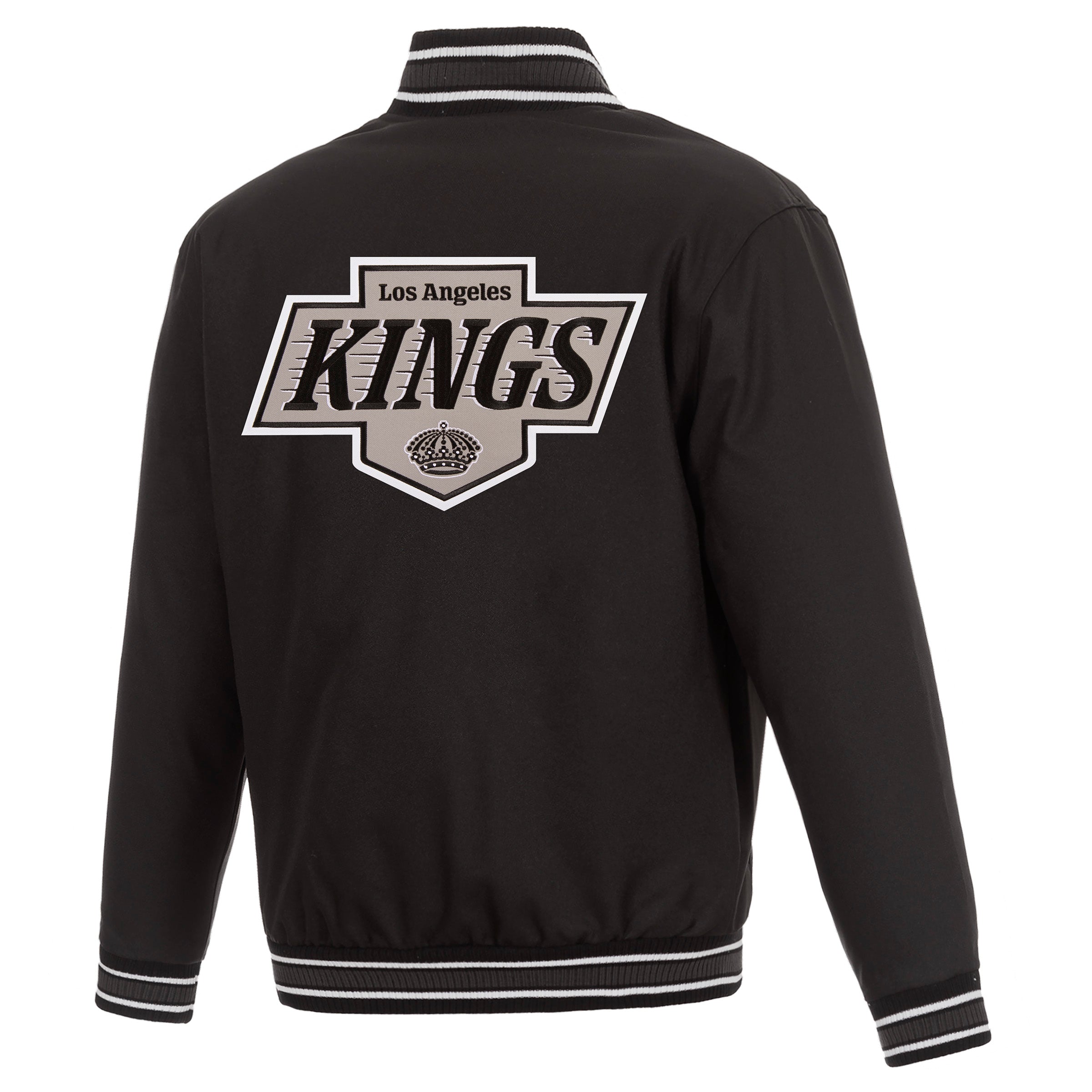 JH DESIGN Los Angeles KINGS ナイロンジャケット Kings JH Design Poly-Twill Black Jacket – TEAM LA Store