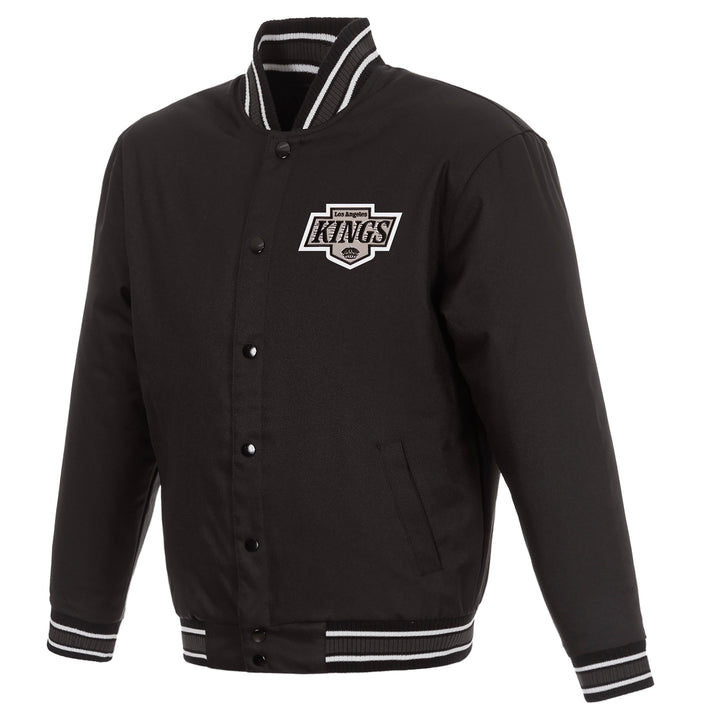 LA Kings JH Design Poly-Twill Black Jacket