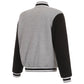 Kings JH Design Front Logo Two-Tone Fleece Grey/Black Sleeve Reversible Jacket