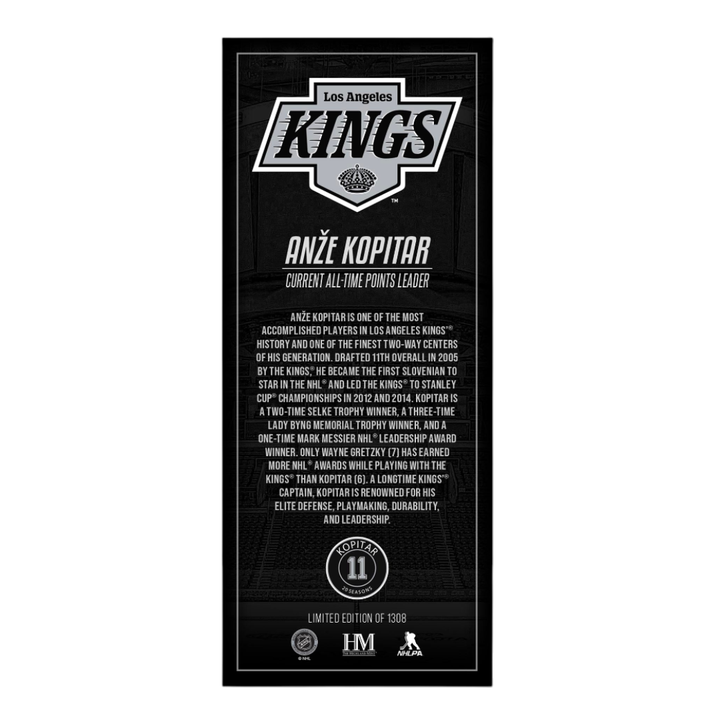 Kings Kopitar 1308 Points Leader Commemorative Ticket