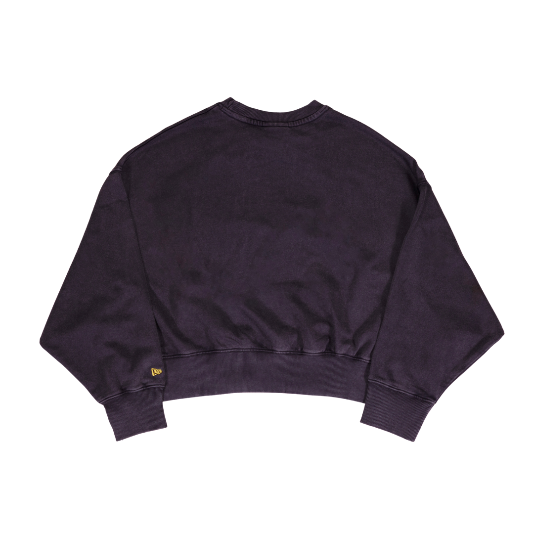 LA Sparks New Era Black Women's Throwback Acid Wash Crewneck