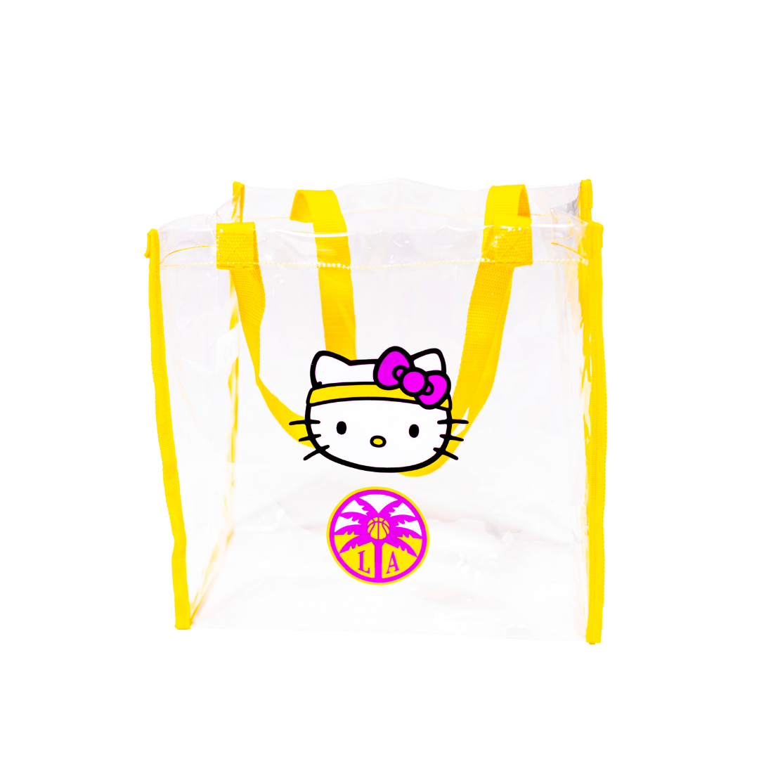 LA Sparks FOCO Hello Kitty Clear Reusable Bag