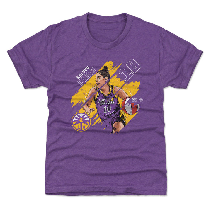 Kelsey Plum Los Angeles Sparks Stripes WHT