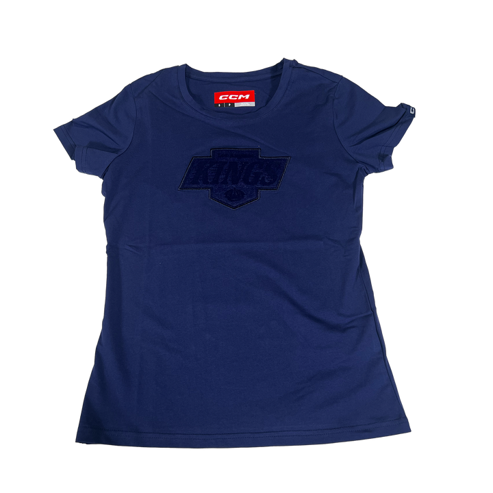 LA Kings Womens Chevy Logo Blue Short Sleeve Tee