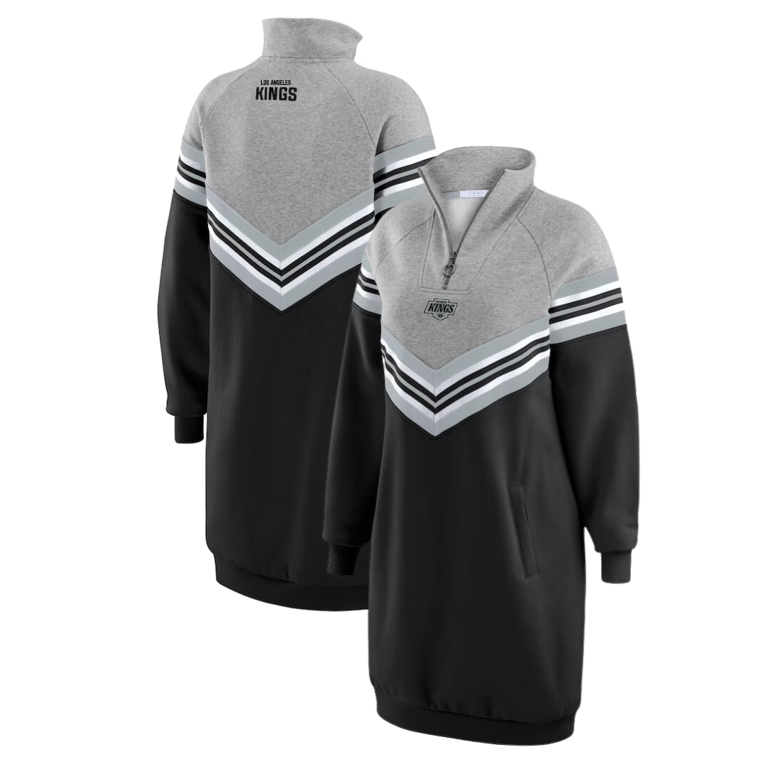 LA Kings wEAr by Erin Andrews Chevron Stripe Dress TEAM LA Store