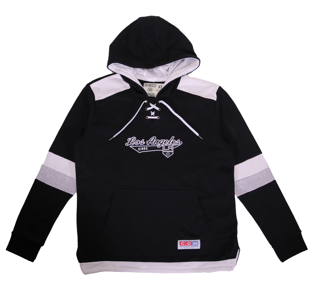 LA Kings Women s CCM Black Jersey Pullover Hoodie TEAM LA Store