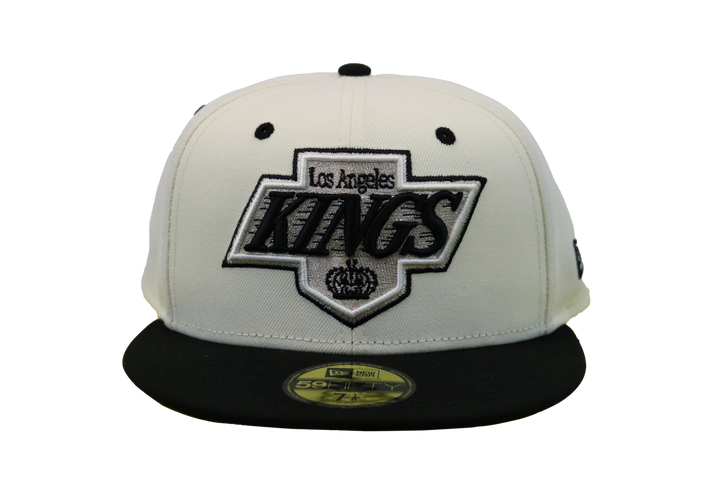 Kings New Era Cream Two Tone Chevy Chrome 59FIFTY Fitted Hat