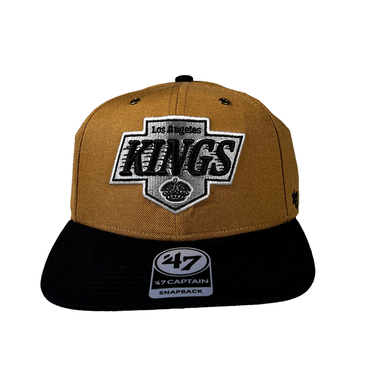 LA Kings 47 Workshop 2T Brown Black Hat Snapback