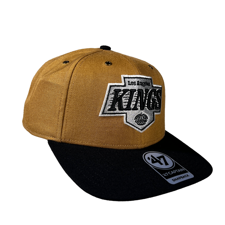 LA Kings 47 Workshop 2T Brown Black Hat Snapback