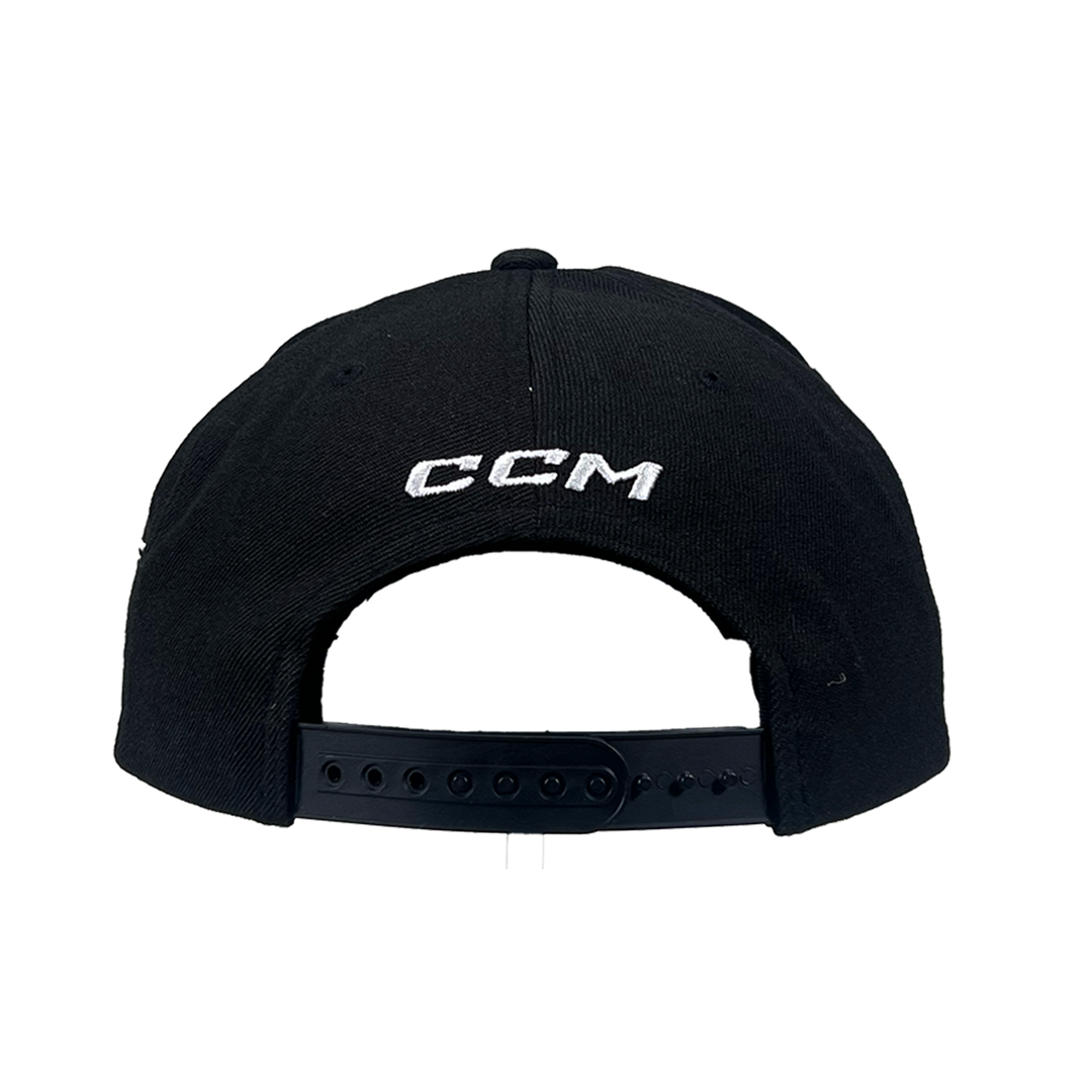 LA Kings CCM Black Flat Brim Snapback Hat