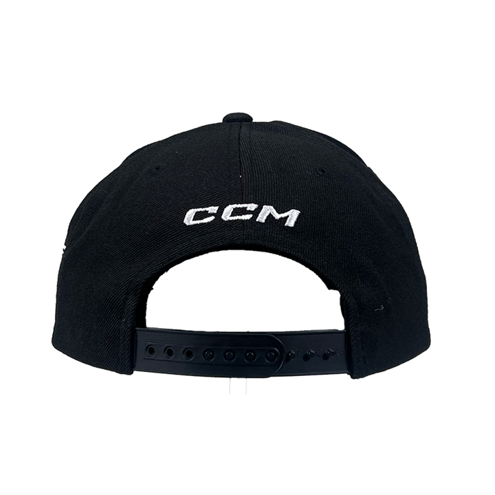 LA Kings CCM Black Flat Brim Snapback Hat