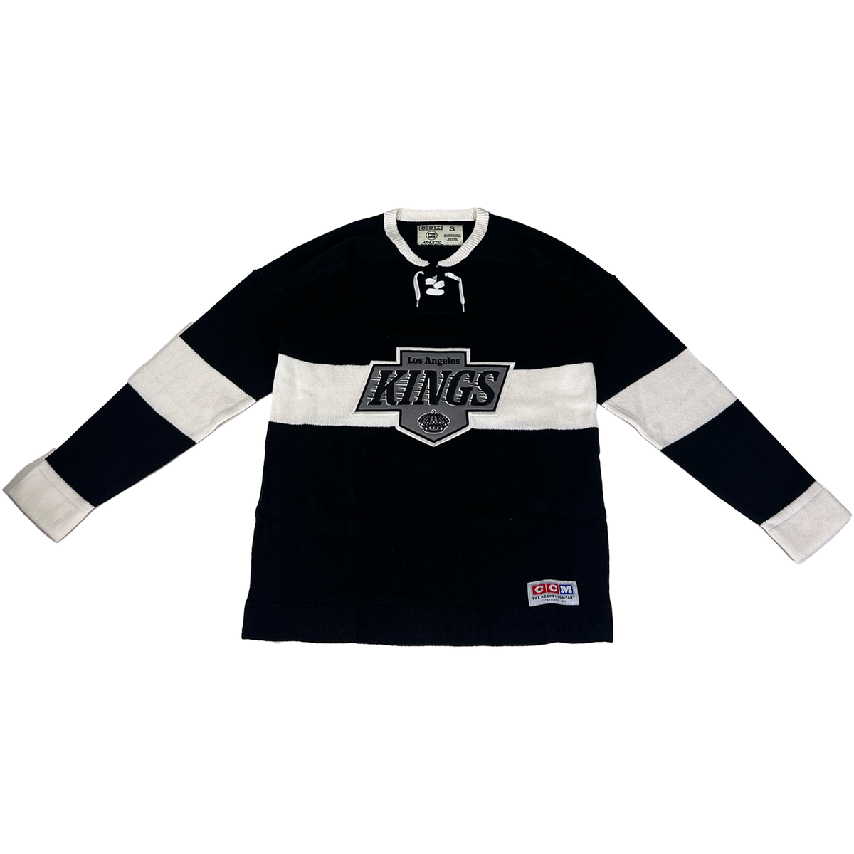 Kings CCM Black Grey Heritage Laced Sweater
