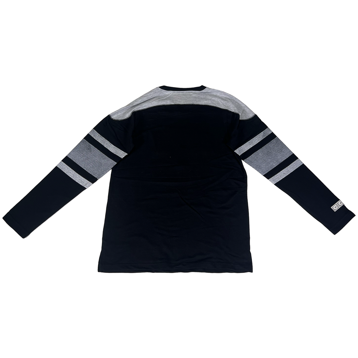 Kings CCM Black Grey Heritage Logo Long Sleeve Crewneck