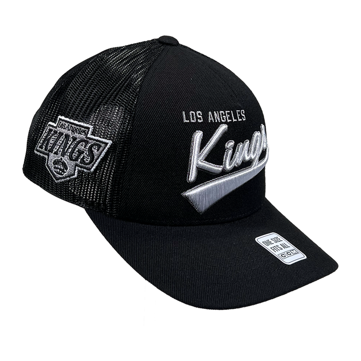 LA Kings CCM Black Meshback Trucker Adjustable Hat