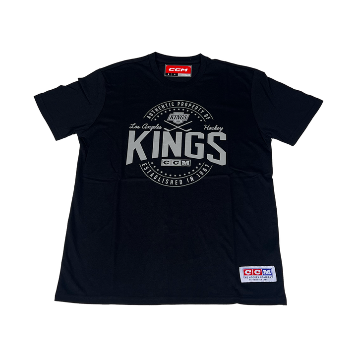 LA Kings CCM Black Short Sleeve Tee