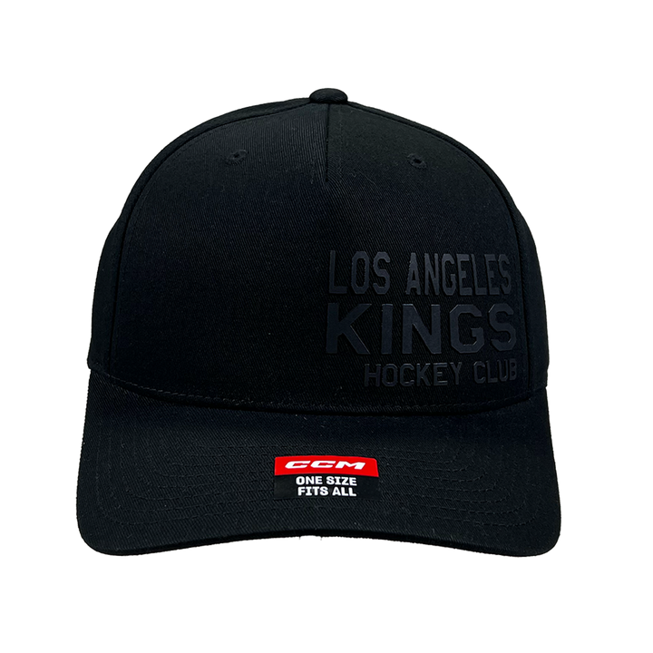 LA Kings CCM Black Structured Adjustable Hat