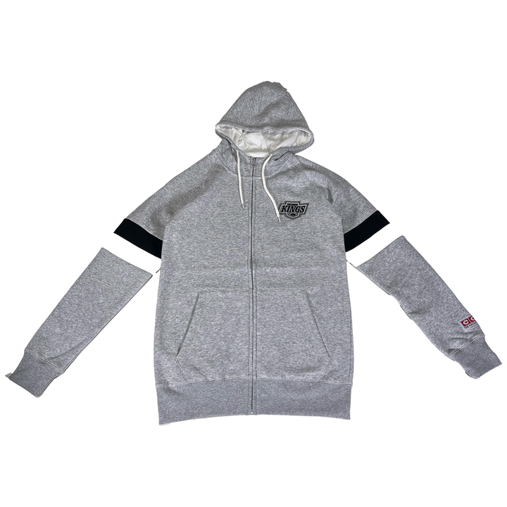 LA Kings CCM Grey Full Zip Hoodie