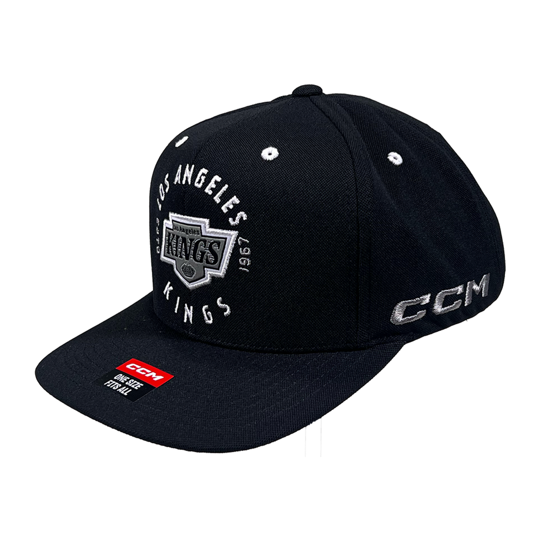 LA Kings CCM Shield Logo Black Flat Brim Snapback Hat – TEAM LA Store