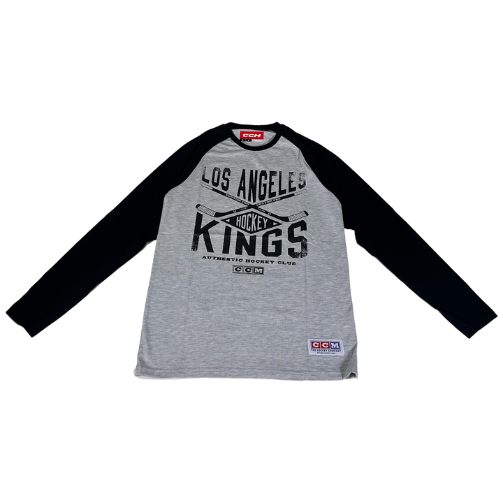 LA Kings CCM Long Sleeve Baseball Tee