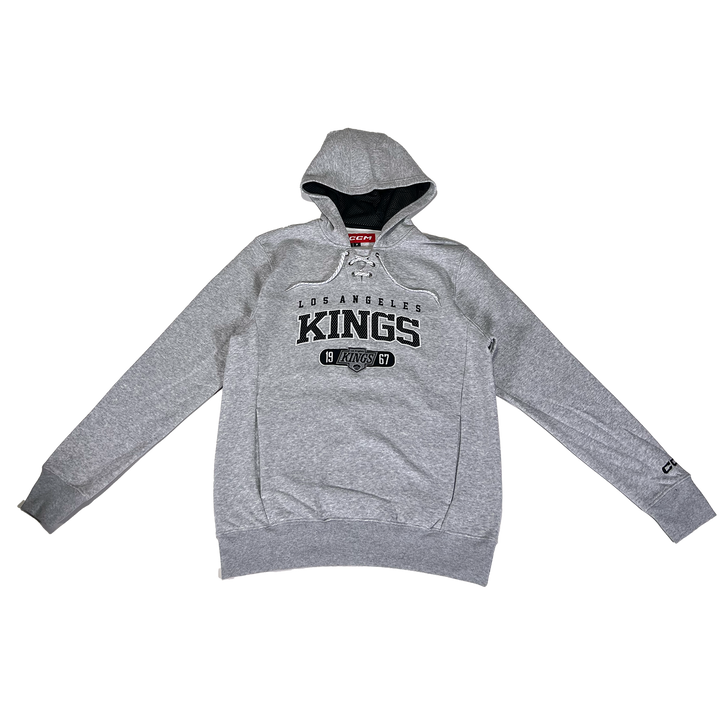 LA Kings CCM Grey Pullover Fleece Hoodie