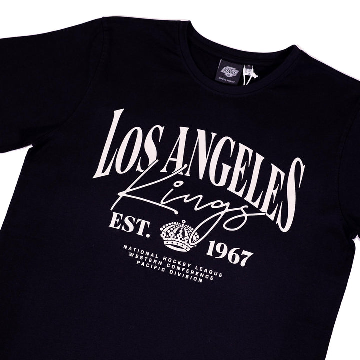 LA Kings Script Crown SS Tee