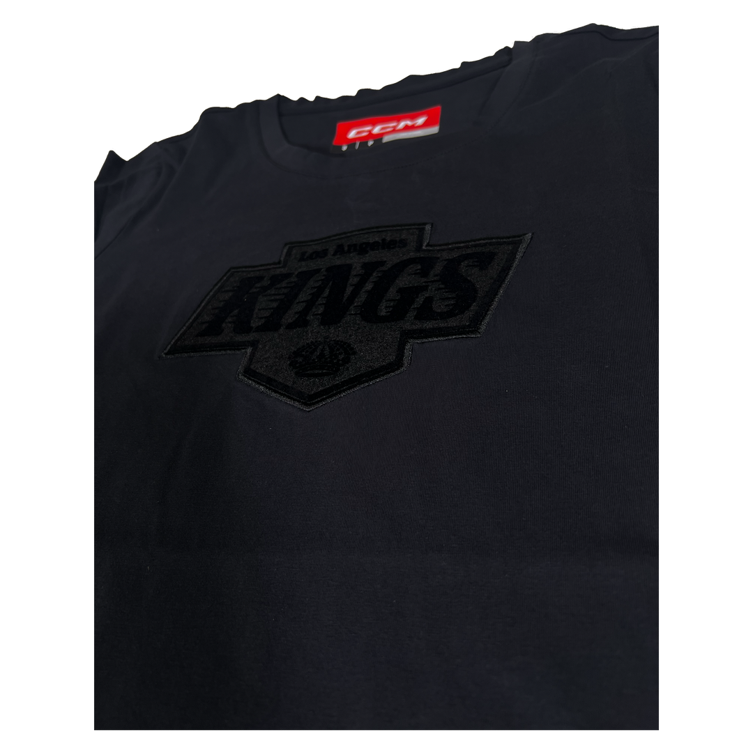 LA Kings Womens Chevy Logo Black Short Sleeve Tee