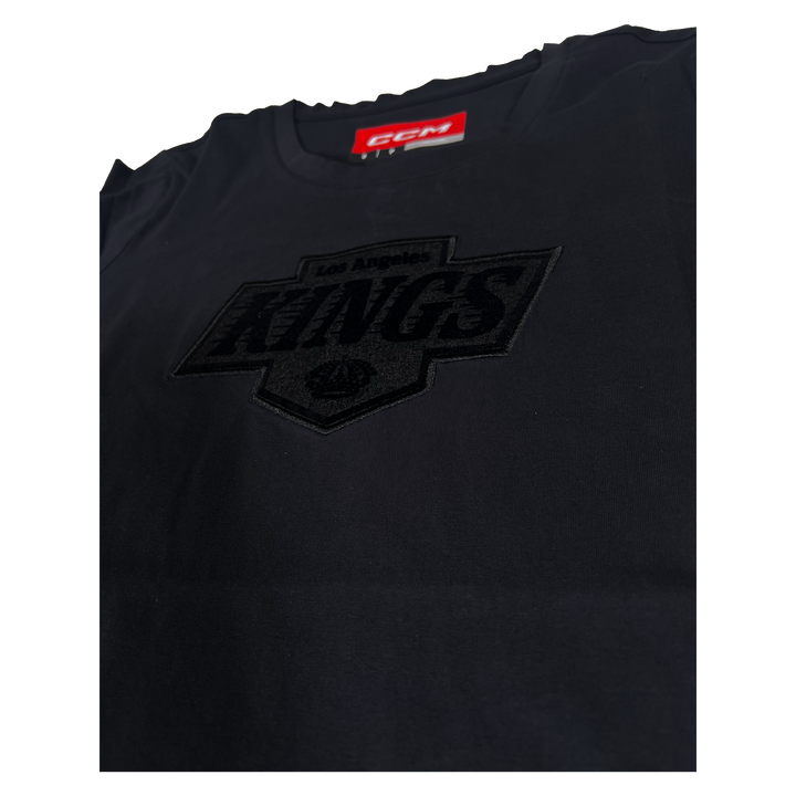 LA Kings Womens Chevy Logo Black Short Sleeve Tee