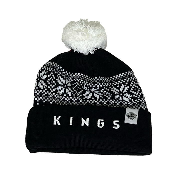 LA Kings CCM Wordmark Logo Pom Knit