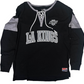 Kings Womens New Era Black/ Grey V-Neck Tie Long Sleeve T-Shirt