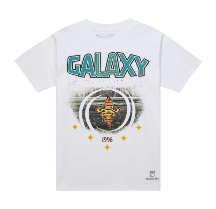 LA GALAXY 2024 CULTURE KINGS MITCHELL & NESS OUR LA OUR GALAXY WHITE T-SHIRT