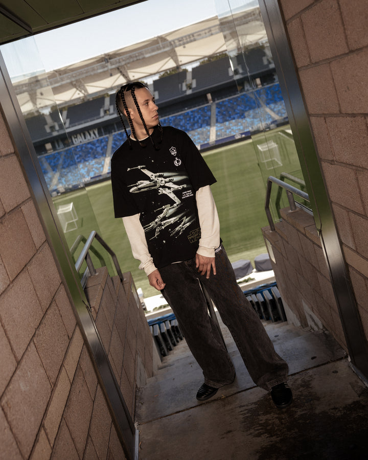 LA Galaxy Culture Kings Lightspeed Black Tee