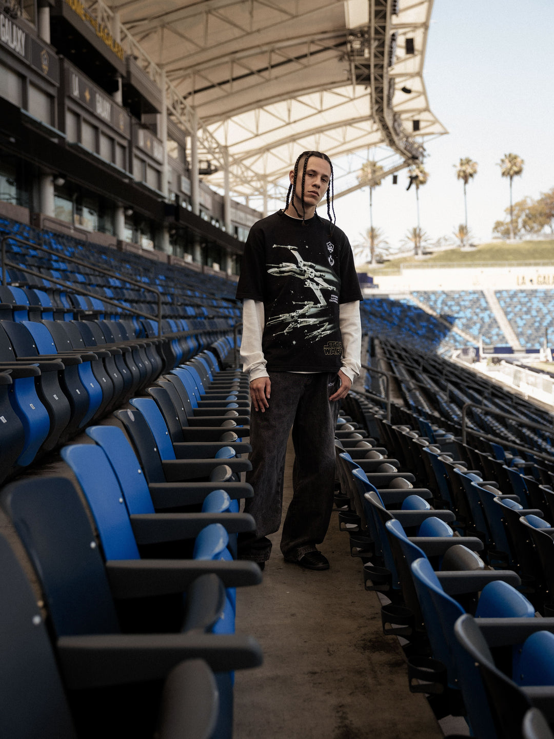 LA Galaxy Culture Kings Lightspeed Black Tee