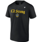 LA GALAXY 2025 FANATICS LA STRONG BLACK T-SHIRT