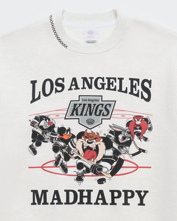 KINGS X MADHAPPY HEAVYWEIGHT CREWNECK ASH