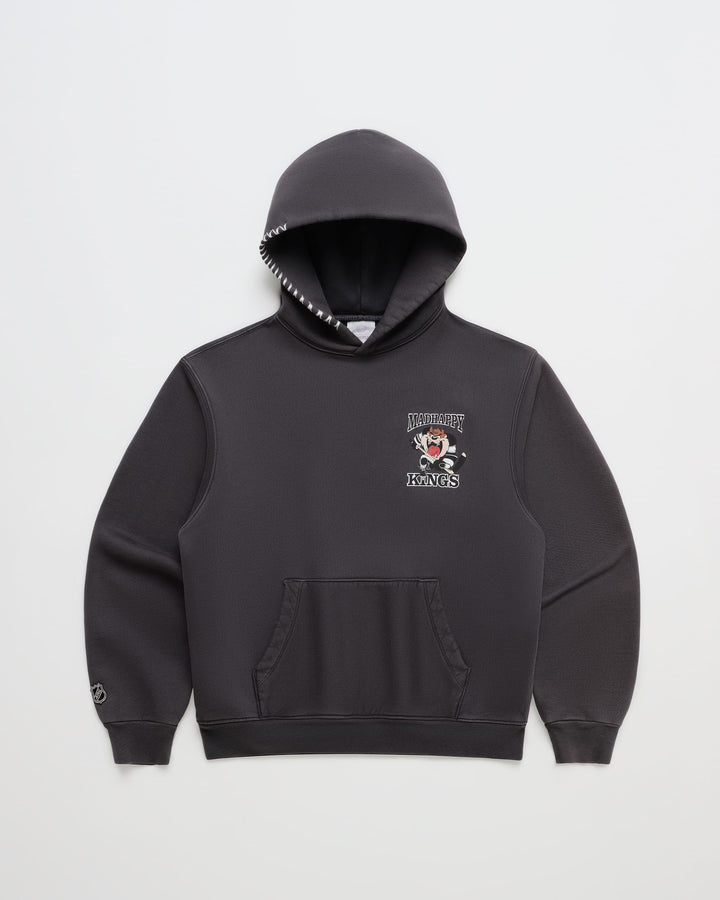 KINGS X MADHAPPY HEAVYWEIGHT HOODIE NOIR