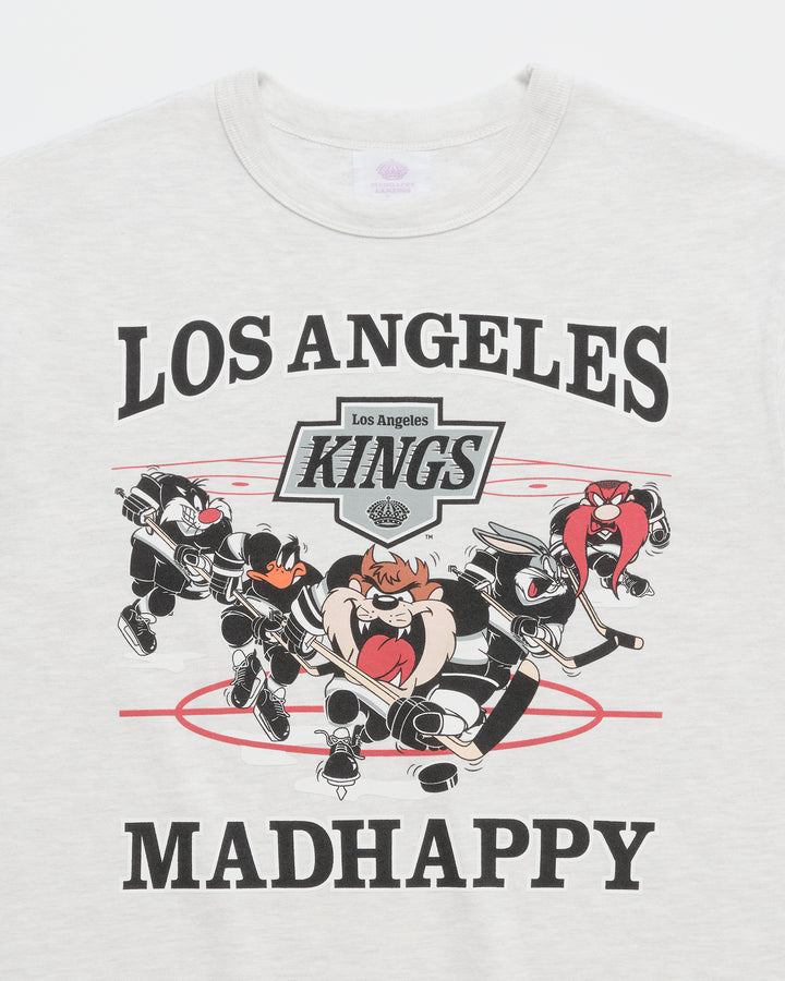 KINGS X MADHAPPY HEAVYWEIGHT UNISEX TEE ASH
