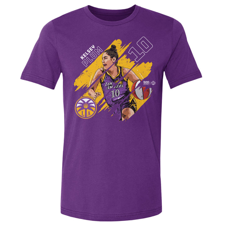Kelsey Plum Los Angeles Sparks Stripes WHT