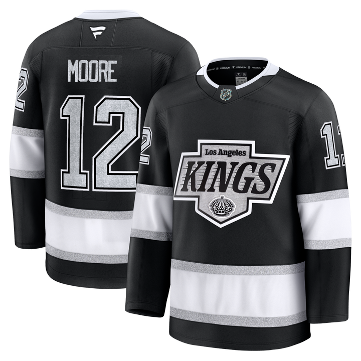 LA Kings Trevor Moore Premium Black Home Jersey