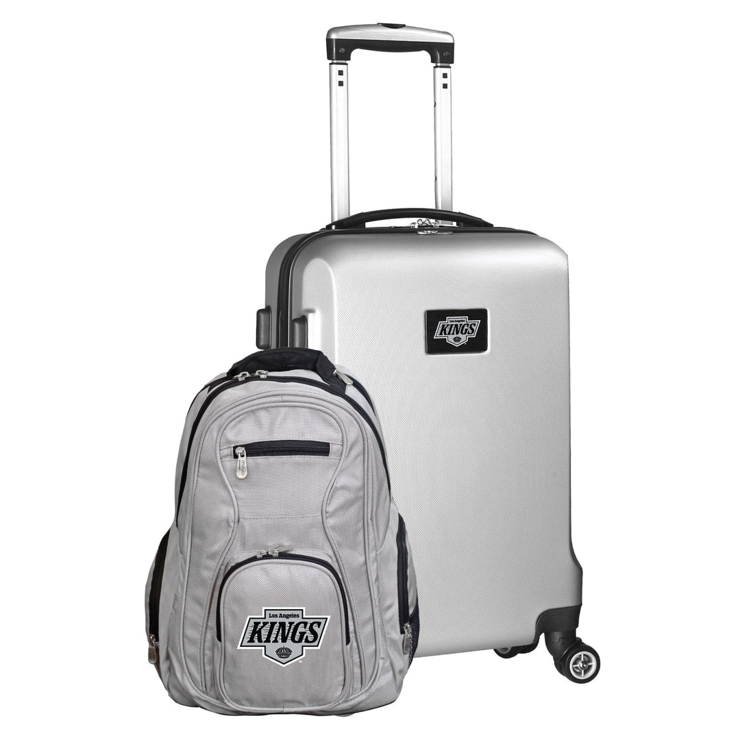 Kings Deluxe 2-Piece Backpack and Carry-on Set in Silver