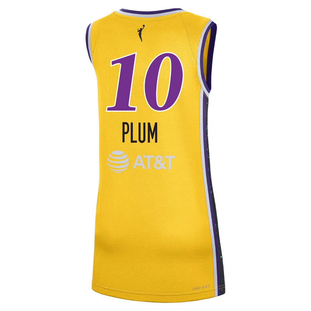 LA SPARKS KELSEY PLUM NIKE GOLD REBEL EDITION JERSEY